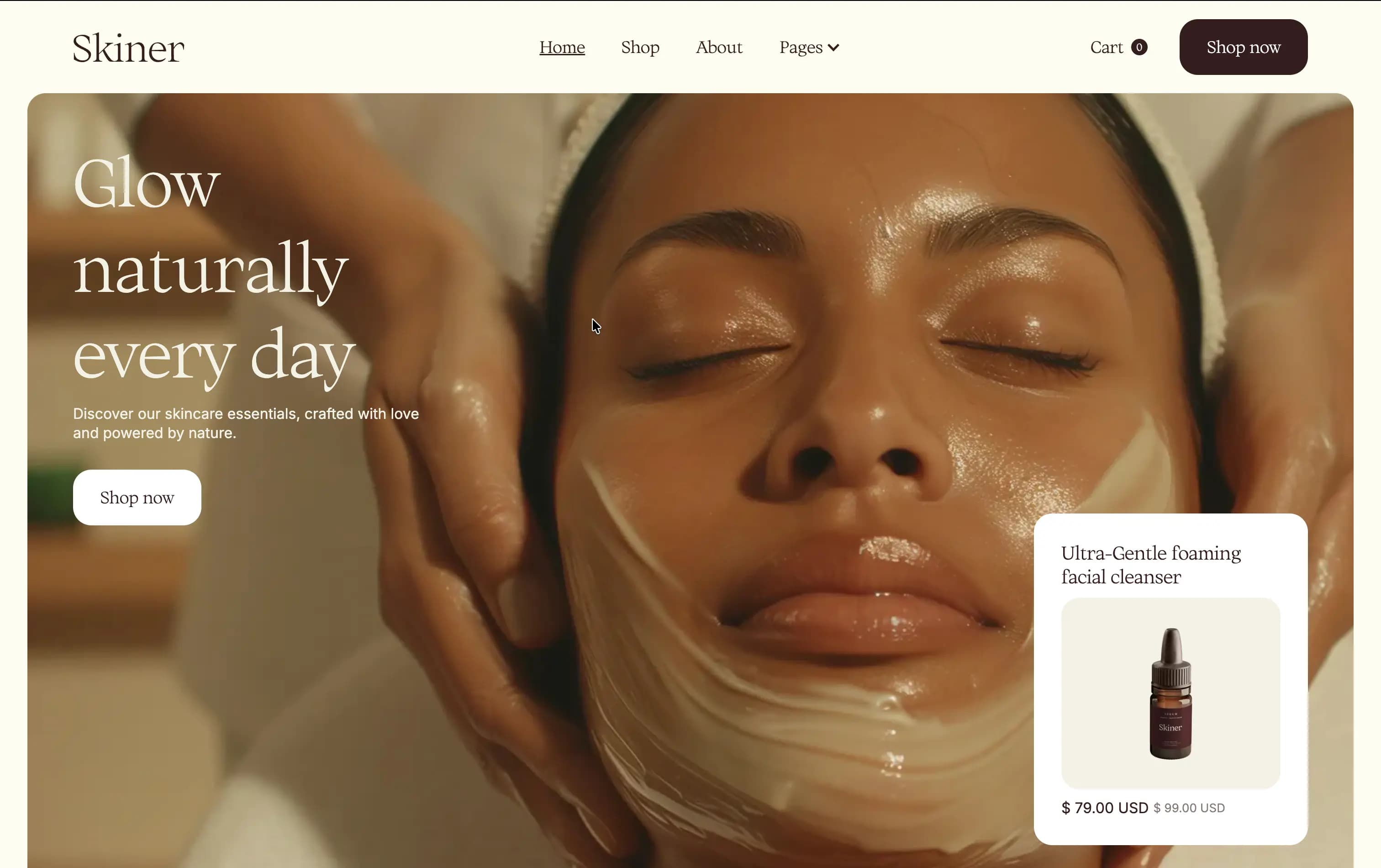 Site web institut de beauté avec prise de rendez-vous — réalisation Niyya Agency