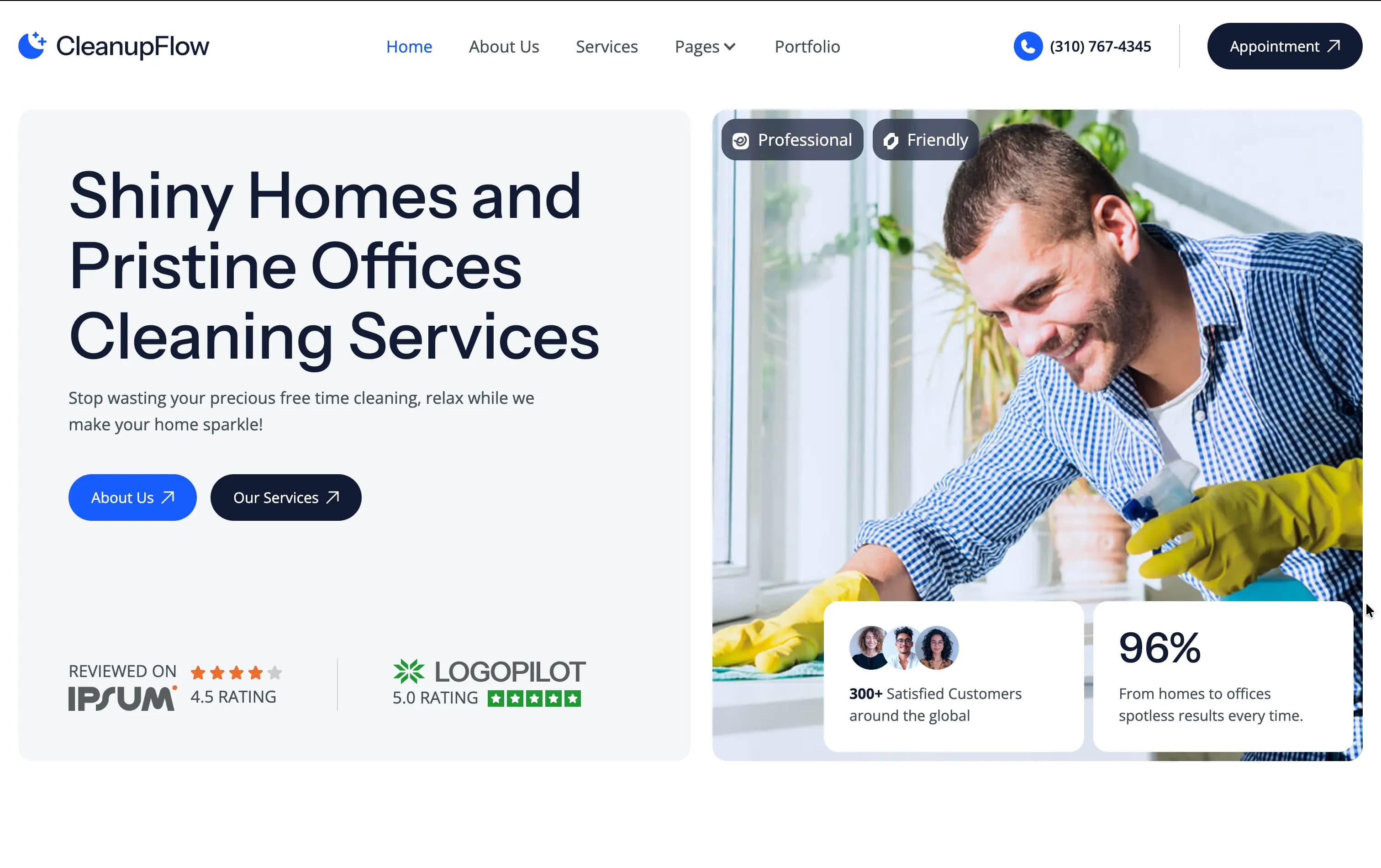 Site web services maison avec Google Ads — réalisation Niyya Agency