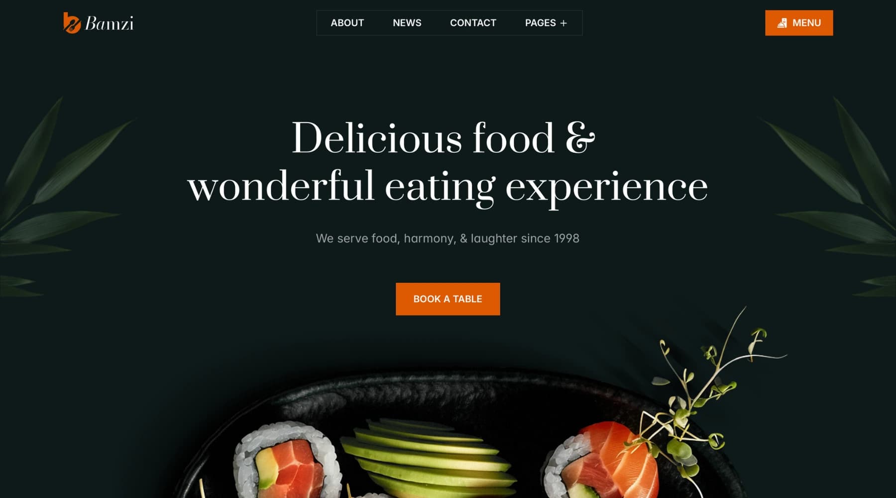 Site web restaurant sushi japonais — exemple réalisation Niyya Agency